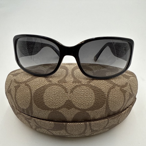 Coach Addison S803 Black Sunglasses Great Condition - Picture 1 of 7